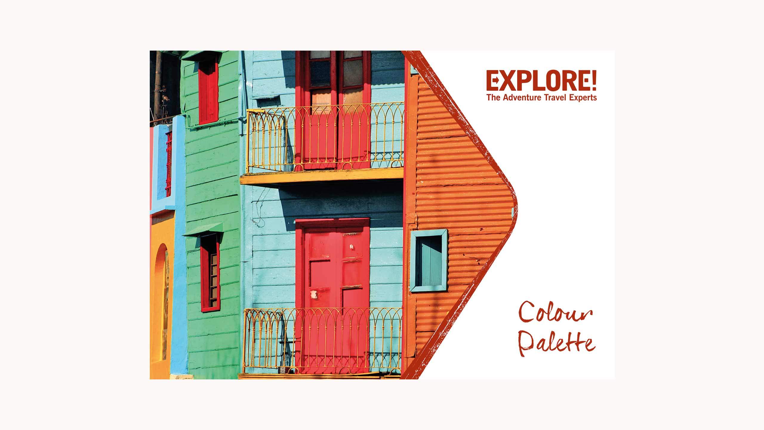 adventure travel branding brand guidelines palette intro explore worldwide