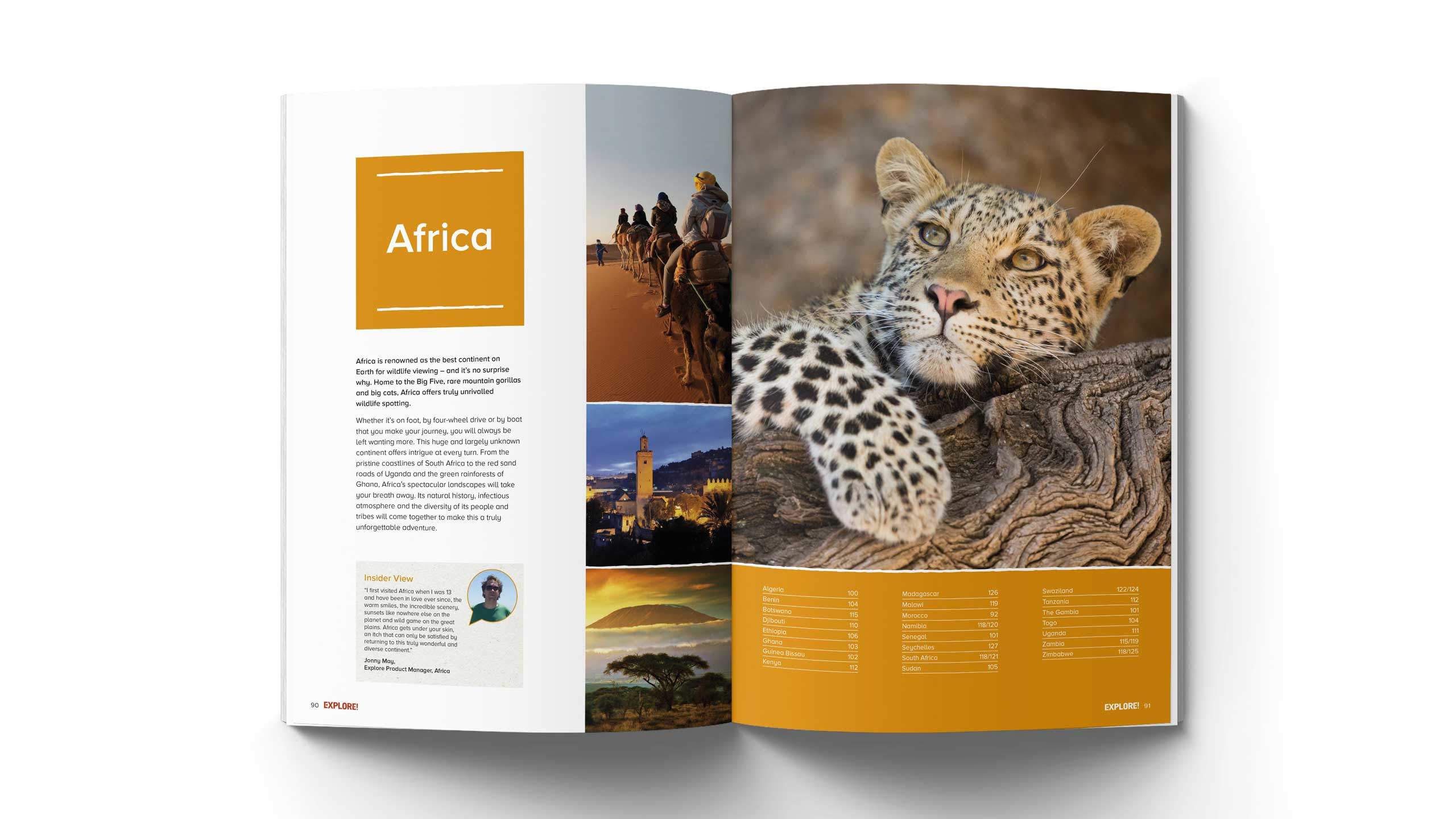 adventure travel branding refresh africa intro pages explore worldwide