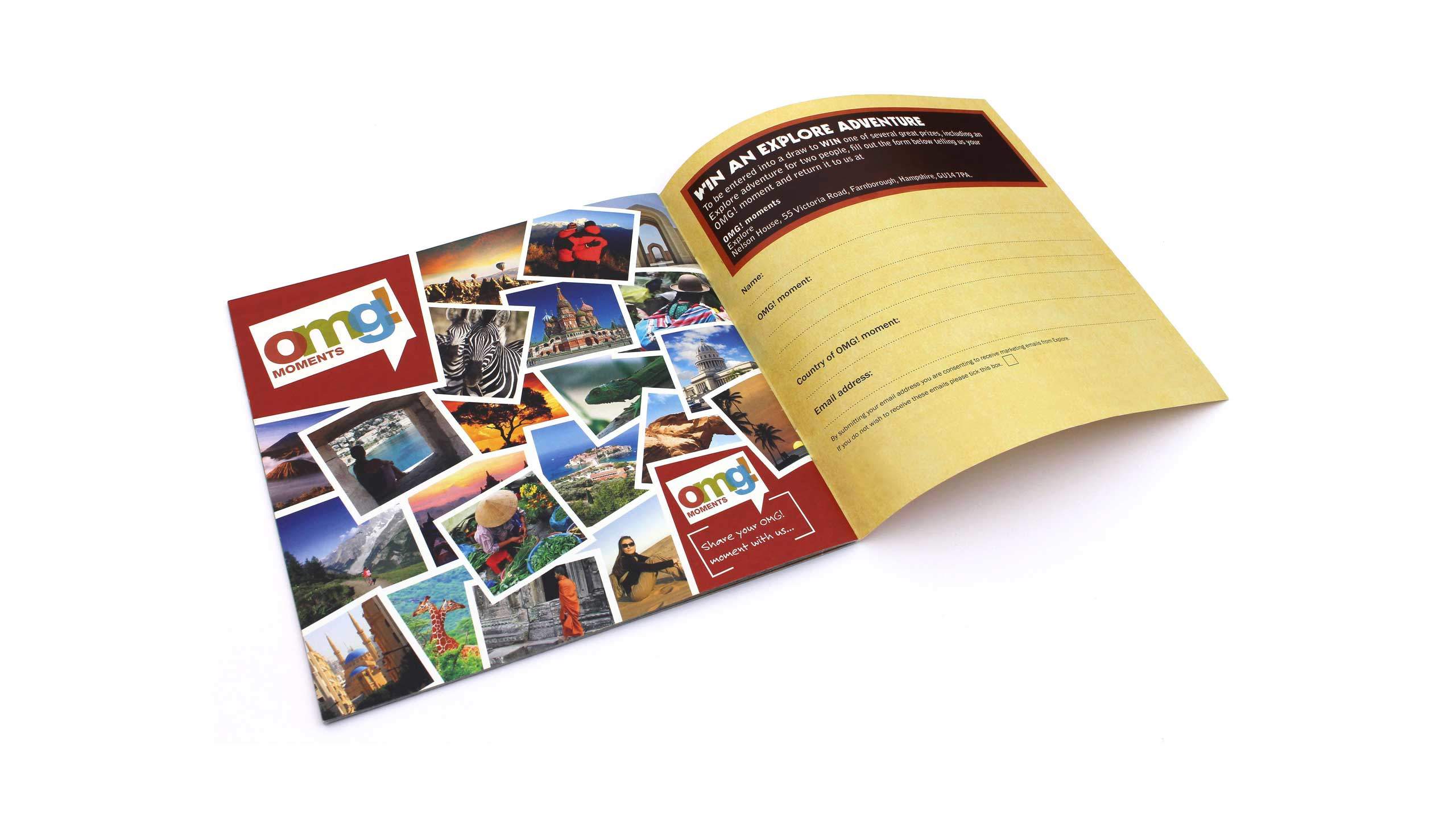 adventure travel brochure design competition pages omg marketing campaign