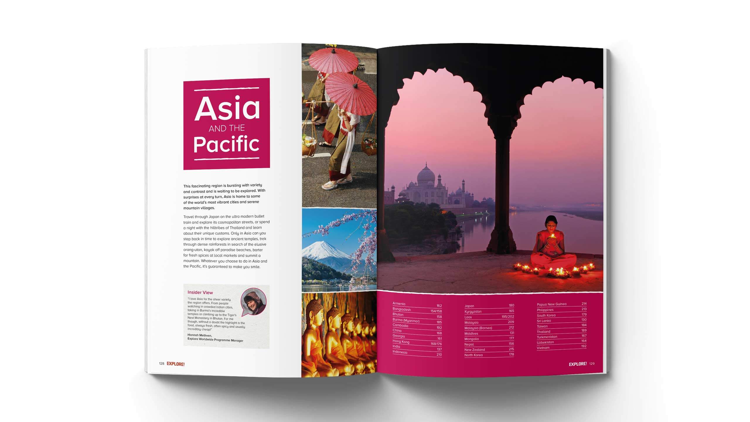 adventure travel brochure design refresh asia pacific pages explore worldwide