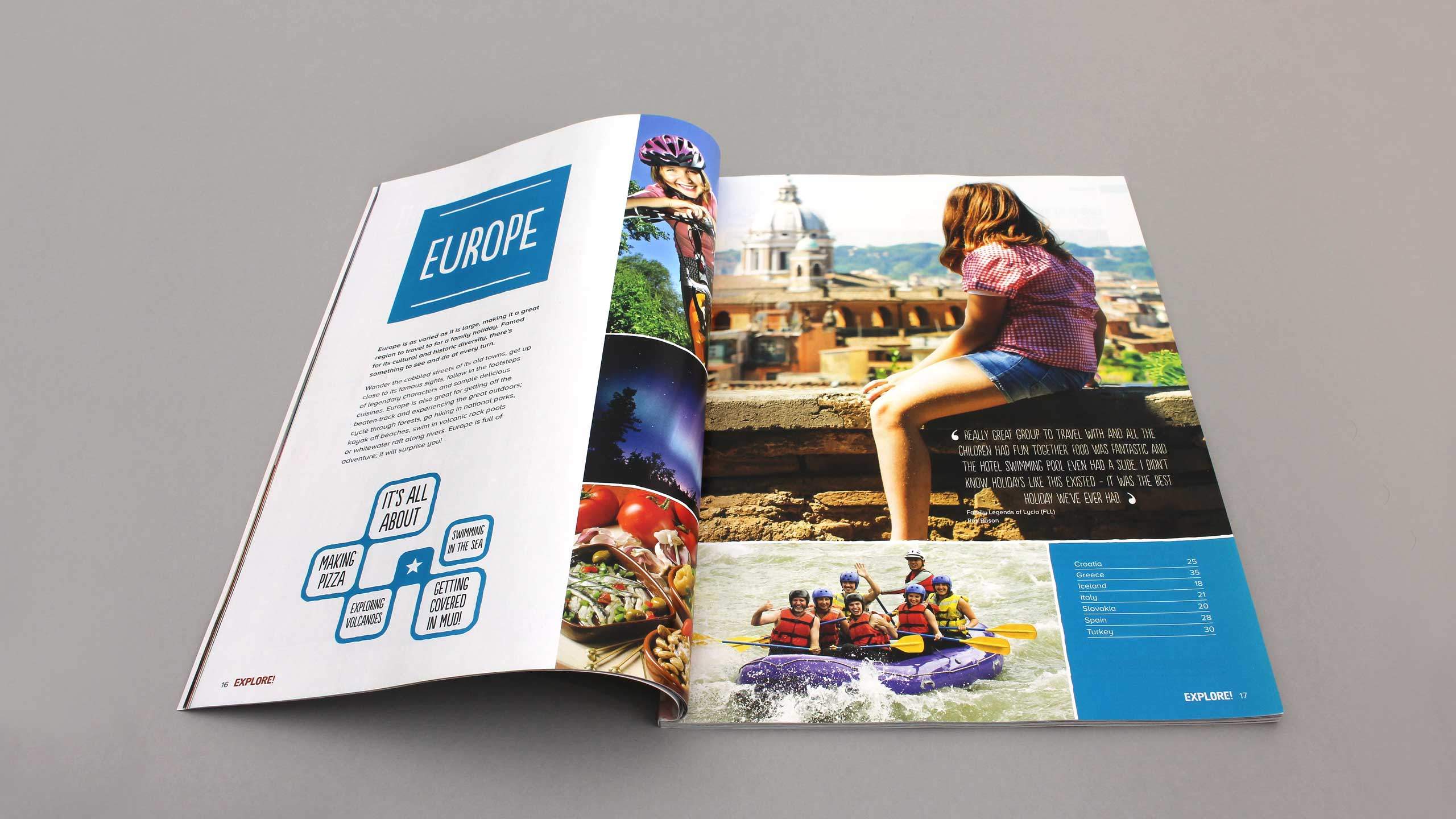 adventure travel brochure design refresh family europe intro pages explore worldwide