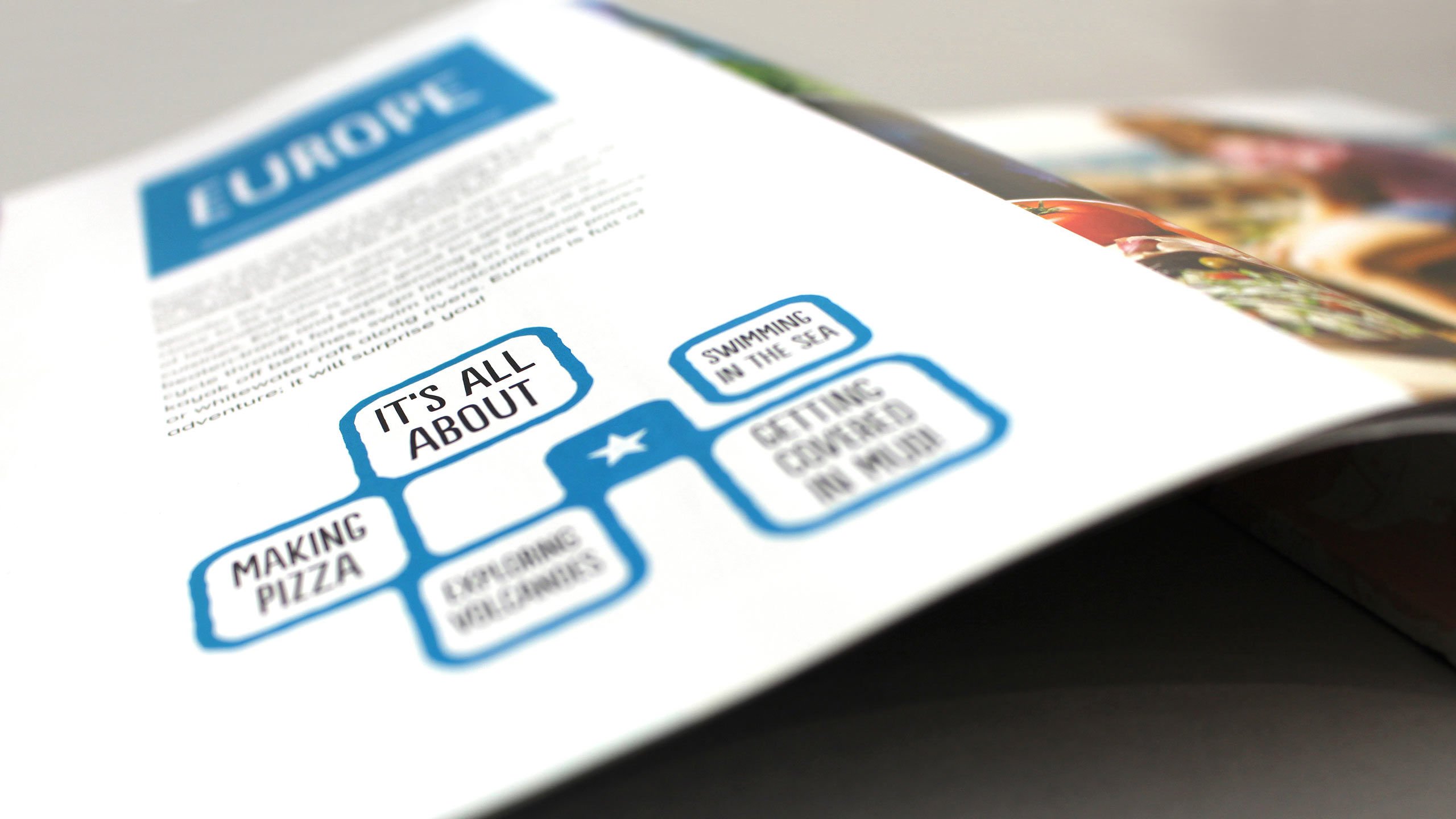 adventure travel brochure design refresh family mind map closeup pages explore worldwide