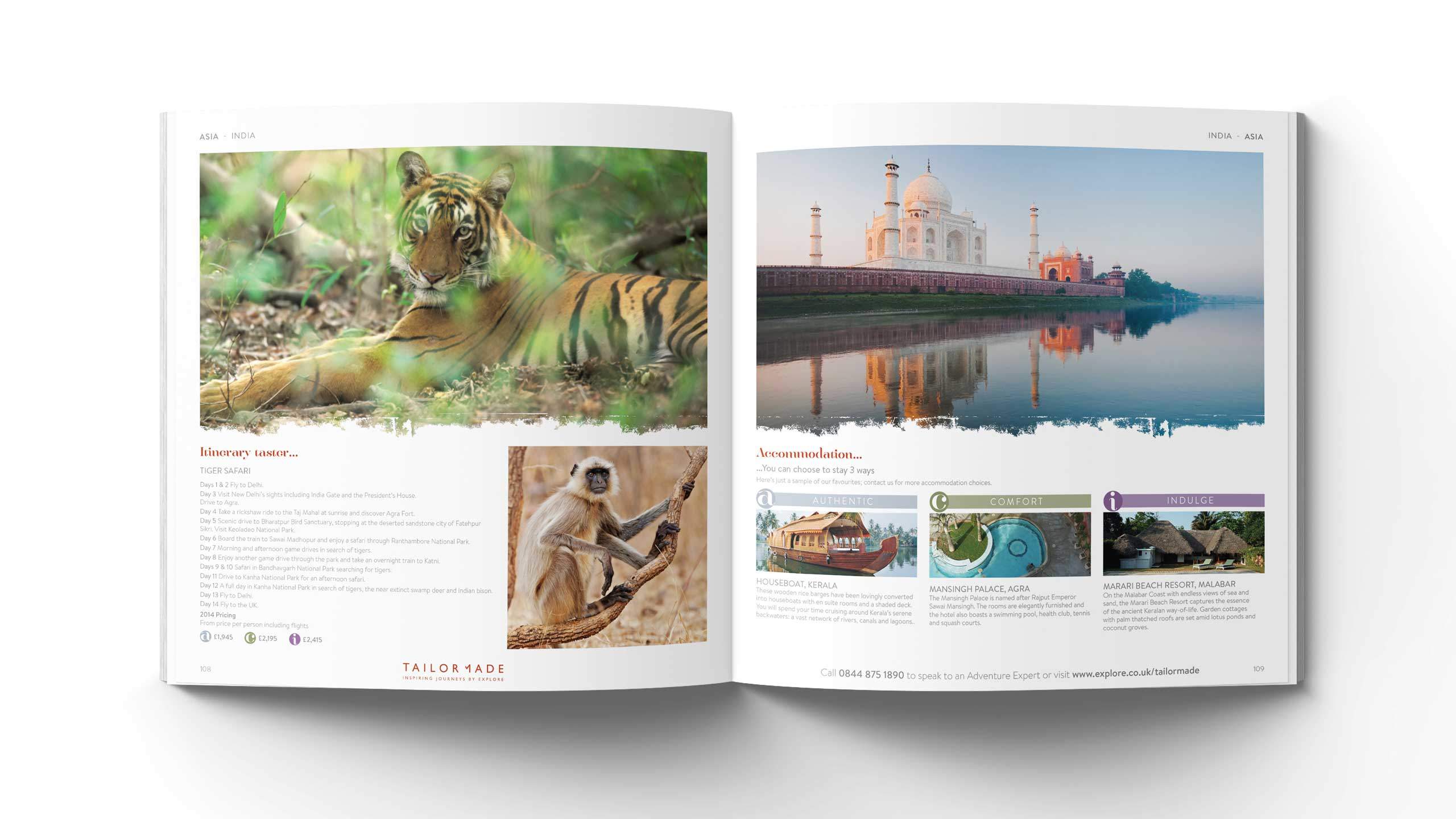 bespoke travel brochure design asia india pages explore tailor made