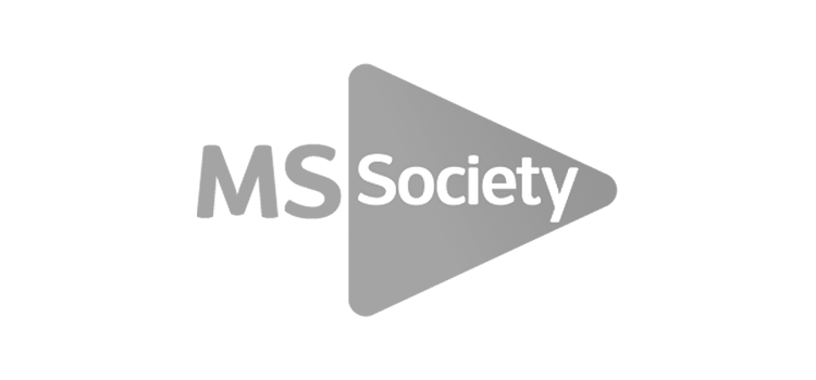 charity client grey logo design ms society