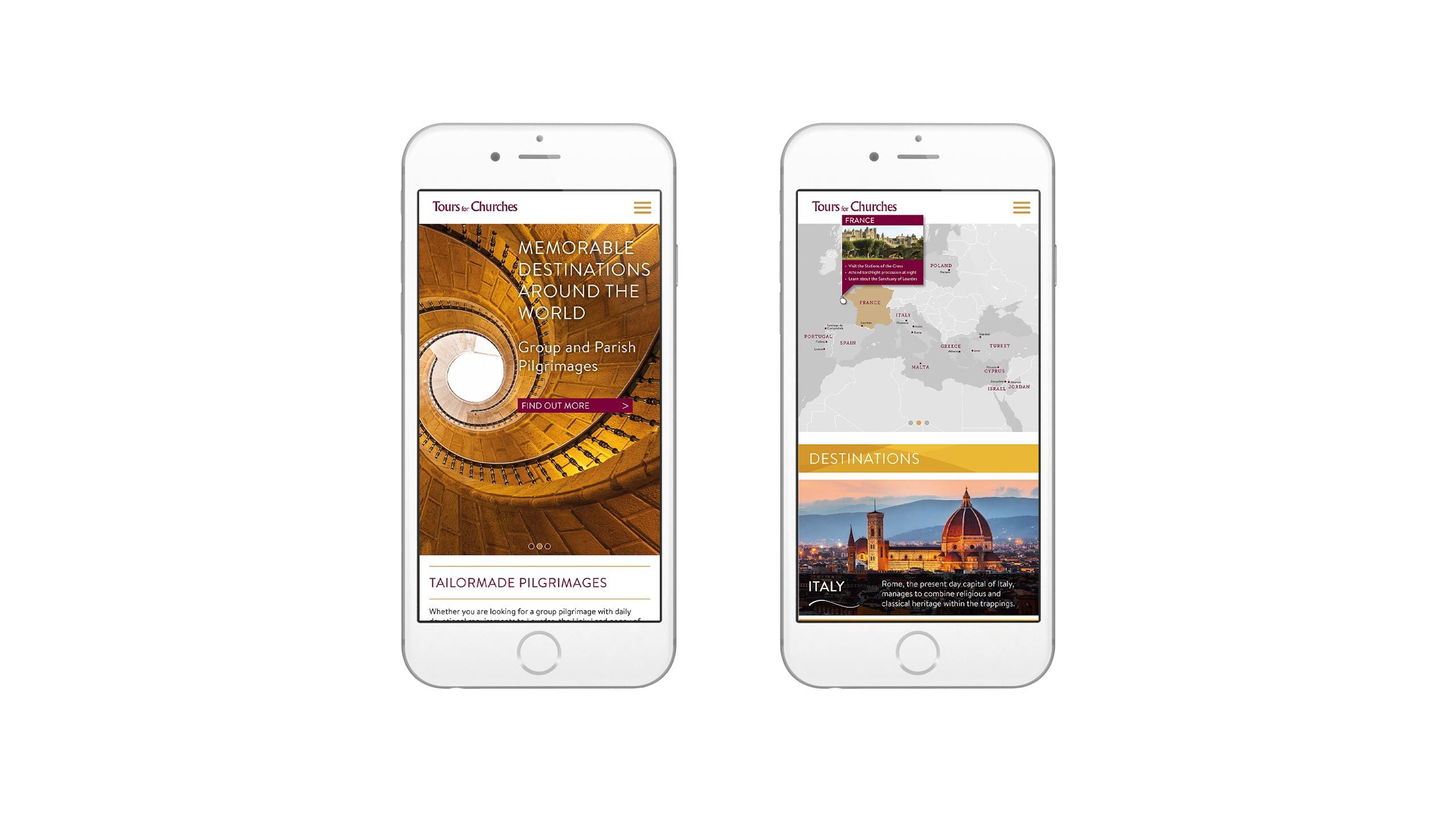 religious tours website design home map pages iphone tours for churches