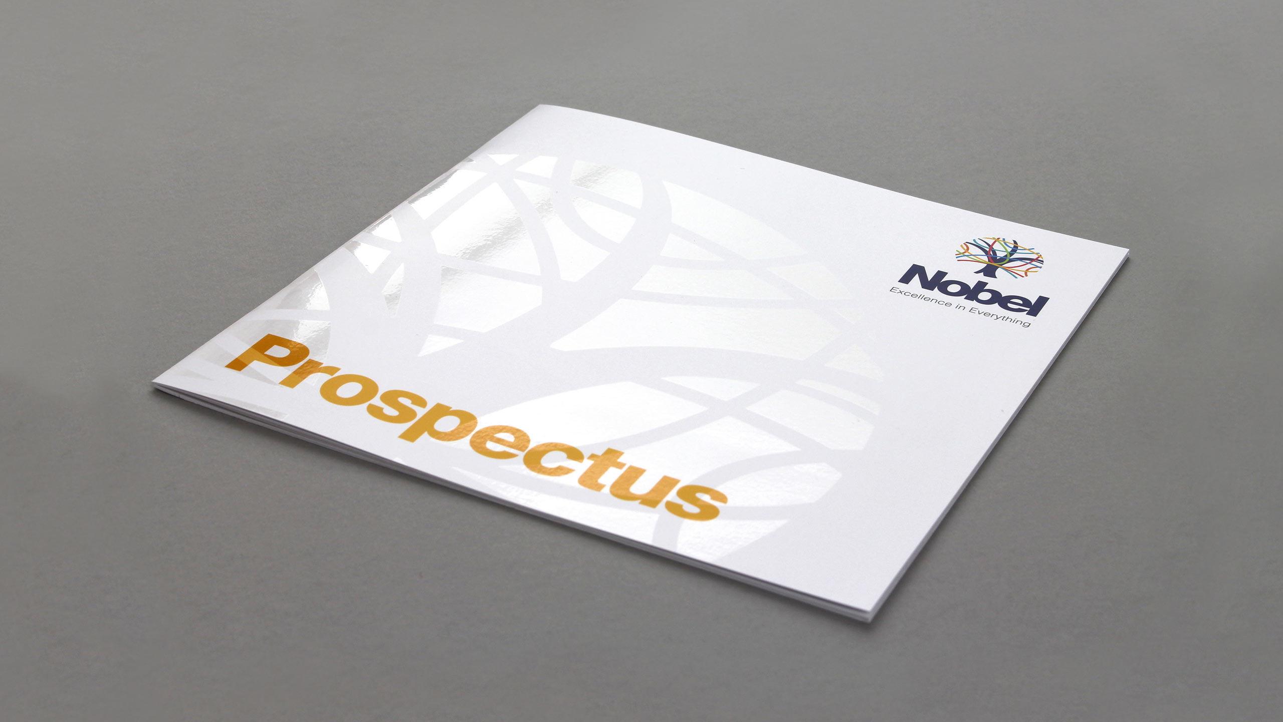 secondary school brochure design prospectus cover the nobel school