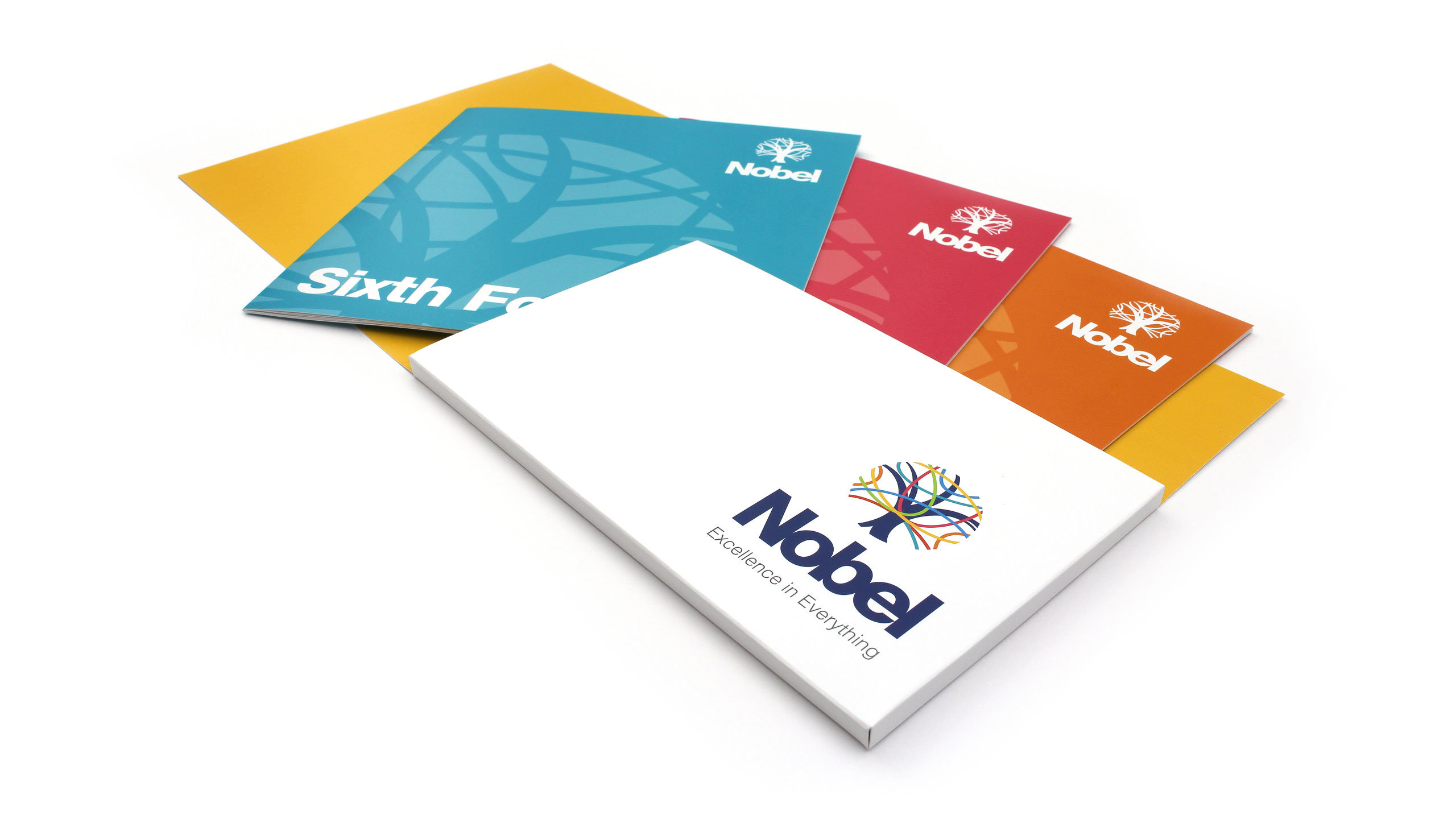 secondary school graphic design literature folder set the nobel school