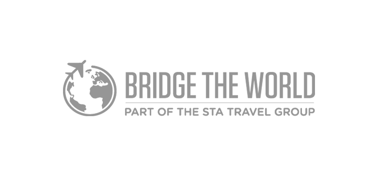tailor made holidays client grey logo design bridge the world