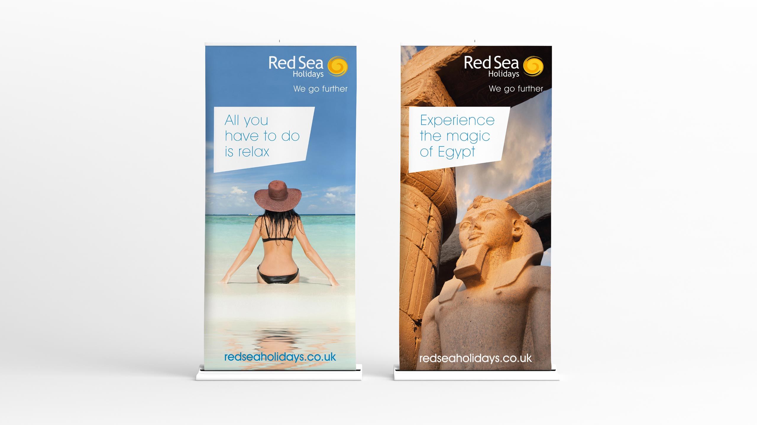 tour operator branding pull up banners red sea holidays