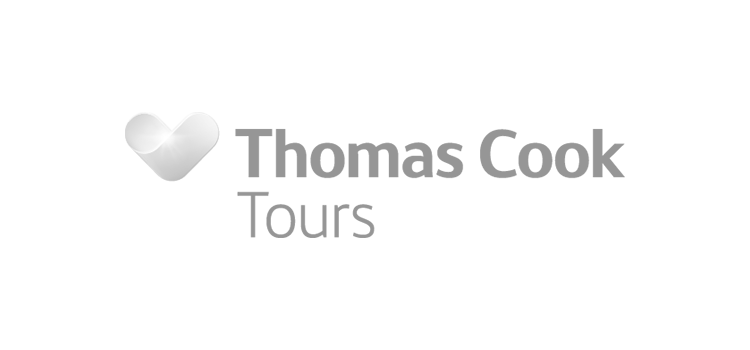 travel company client grey logo design thomas cook tours