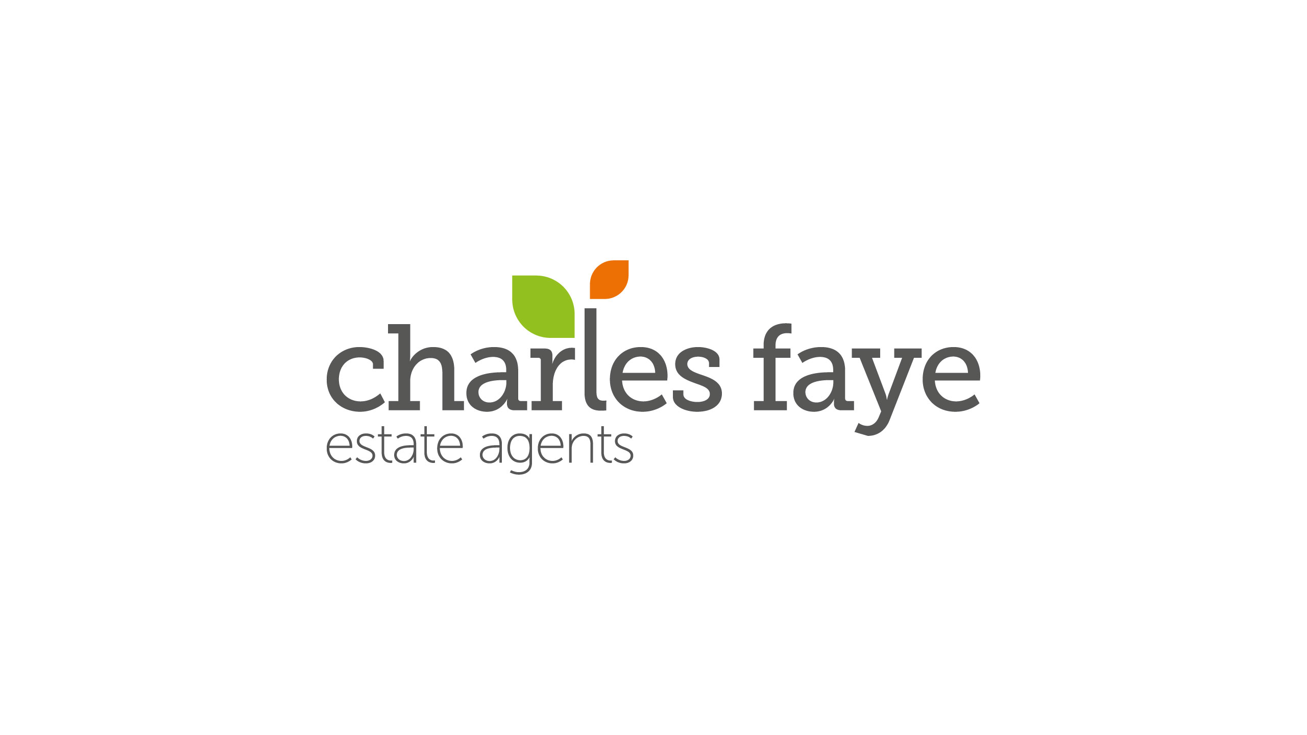 estate agent logo design branding charles faye